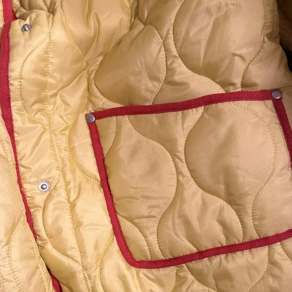 TOPSHOP Yellow Quilted Jacket - Picture 6 of 7